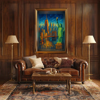 City of Dreams New York Skyline Art Poster