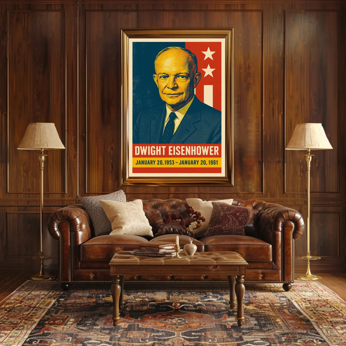 Eisenhower Presidency Retro Pop Art Poster