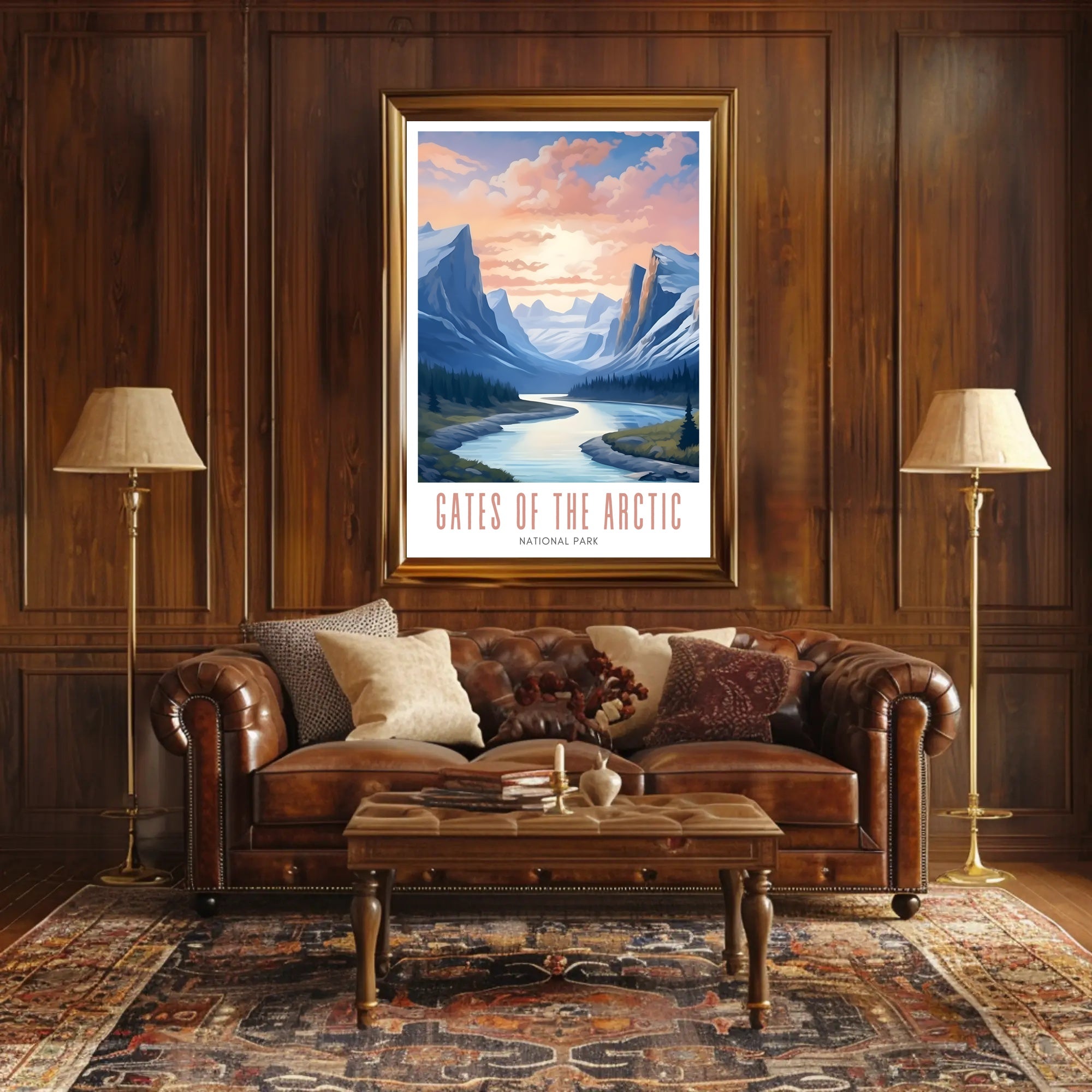 Gates of the Arctic Scenic Travel Poster Print