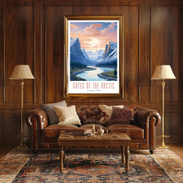 Gates of the Arctic Scenic Travel Poster Print