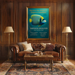 Discover the Charm of Emperor Angelfish Poster