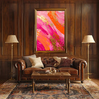 Vibrant Swirl Abstract Art Poster for Contemporary Spaces PosterGoat