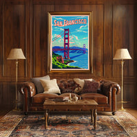 San Francisco Bridge Art Poster