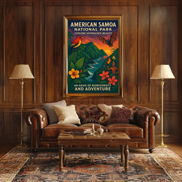 American Samoa National Park Poster: Awe-Inspiring Nature Scenery
