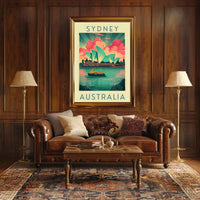 Sydney Opera House Artistic Poster - Travel Poster