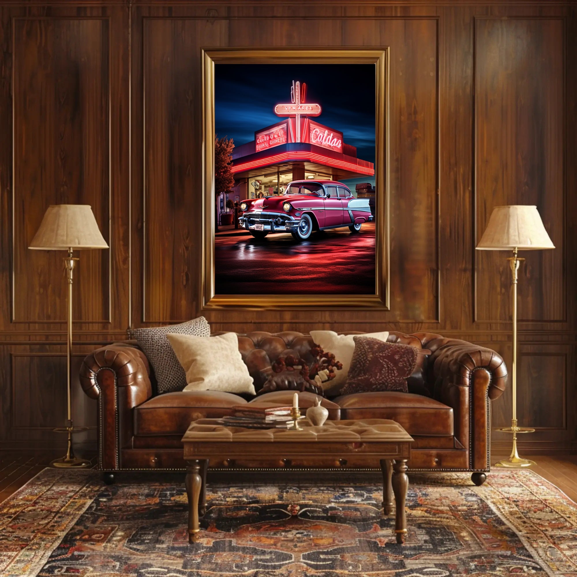 Classic Americana Neon Nights Poster