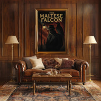 The Maltese Falcon Classic Noir Movie Pop Culture Poster