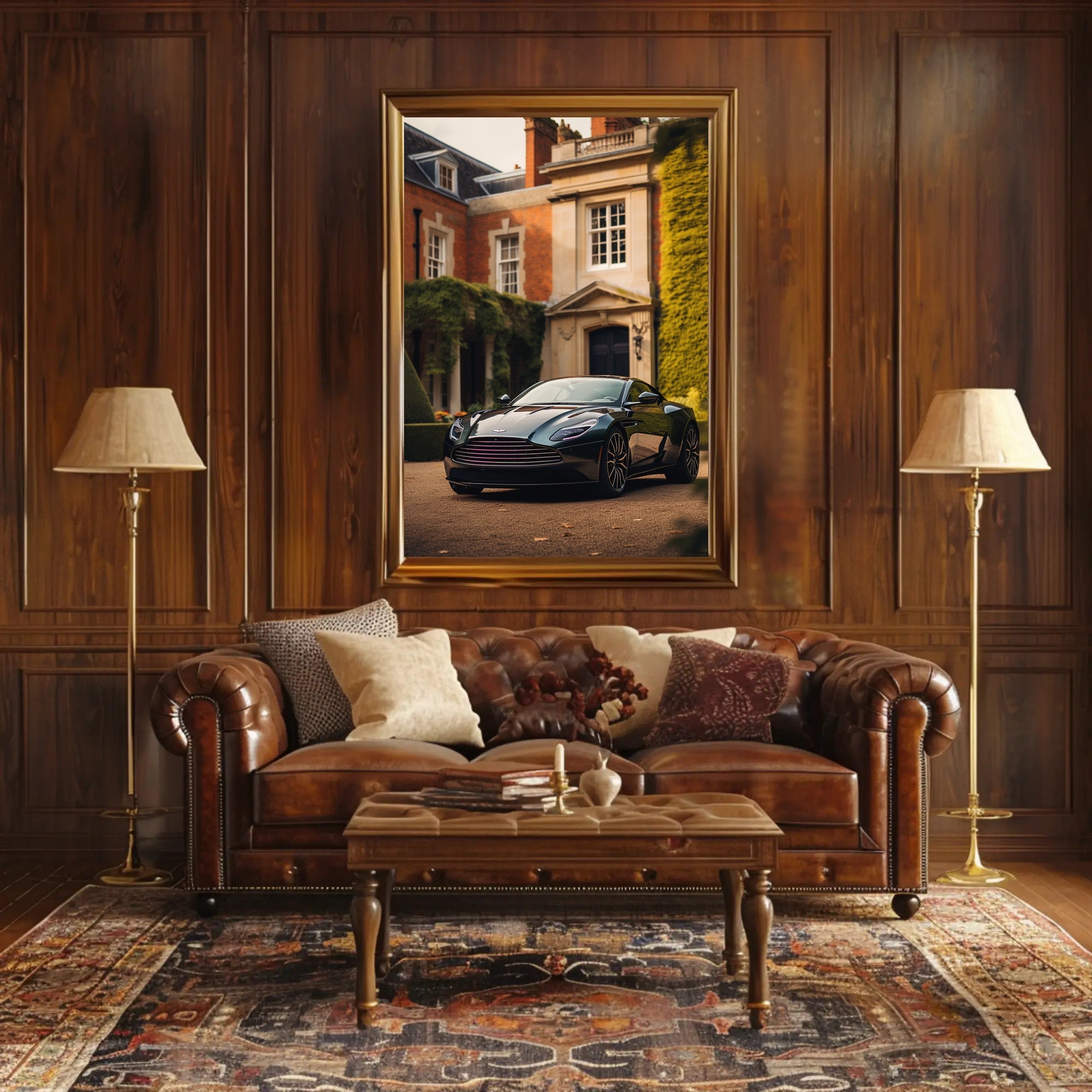 Luxurious Sports Car Elegance Modern Artistic Poster