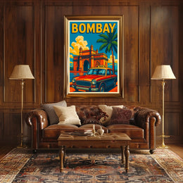 Bombay Vintage Travel Vintage Poster