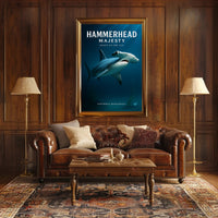 Hammerhead Majesty Poster PosterGoat