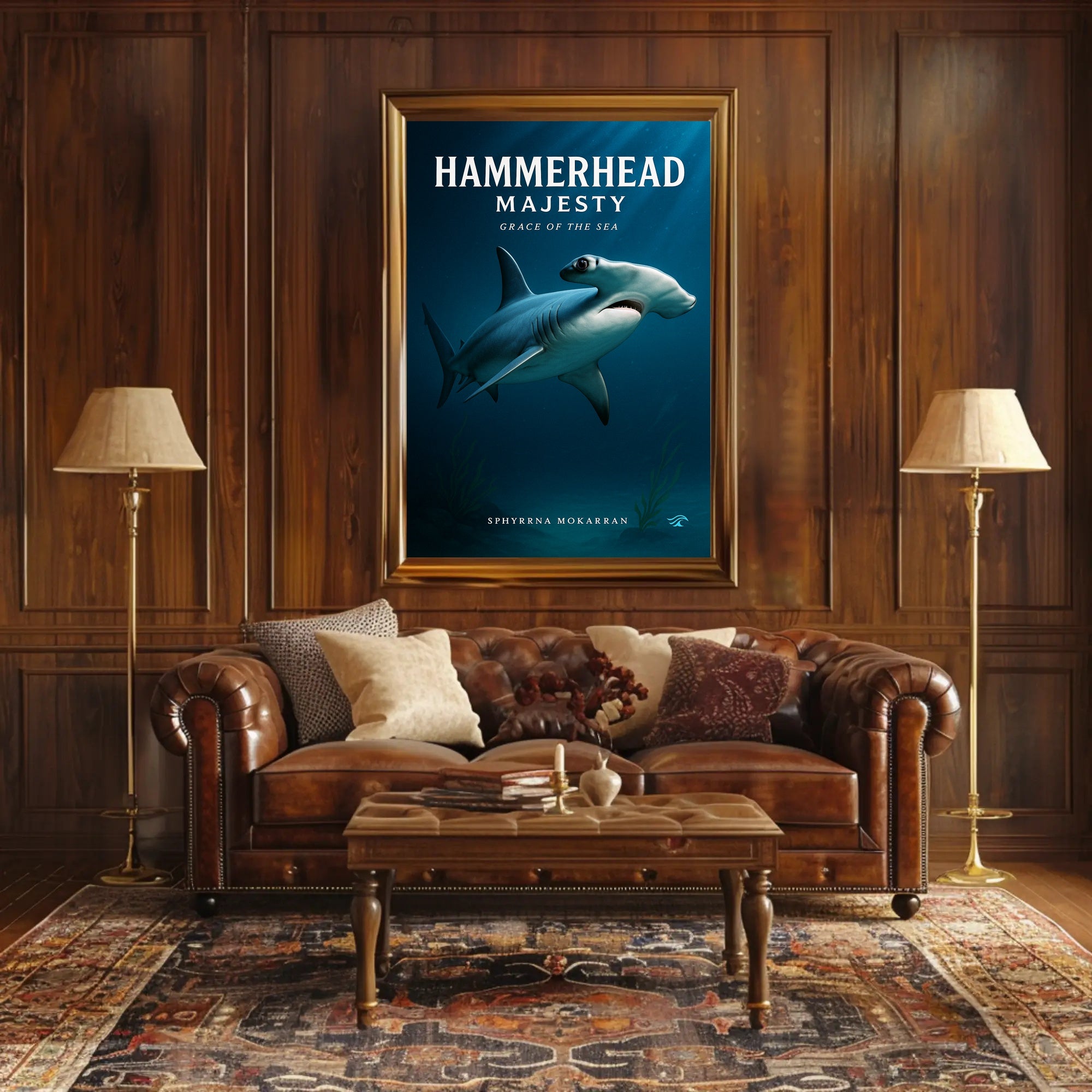 Hammerhead Majesty Poster PosterGoat