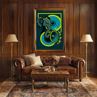 Groovy Elephant Vibes Poster