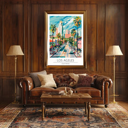 Los Angeles Vibes Poster PosterGoat