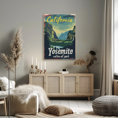 Vintage Poster California Yosemite