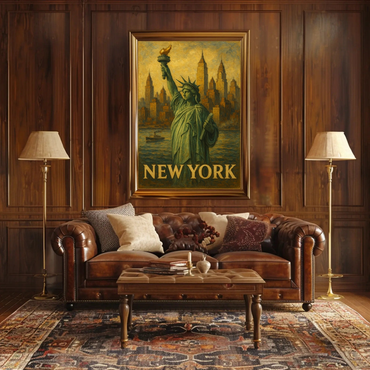 New York Iconic Cityscape Poster