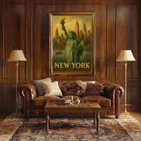 New York Iconic Cityscape Poster