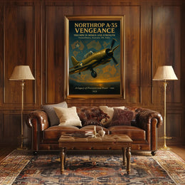 Northrop A-35 Vengeance WWII Aviation Poster Art