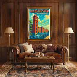 Manchester, New Hampshire Poster