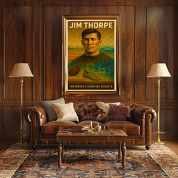 Jim Thorpe The Iconic Athlete Poster