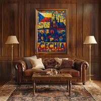 Czechia Mosaic Art Poster