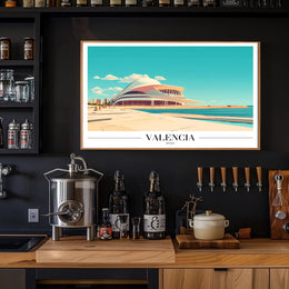 Valencia Modern Architecture Urban Cityscape Poster