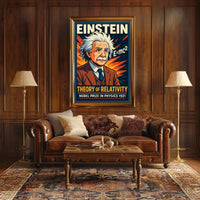 Albert Einstein Nobel Prize 1921 Scholars Vintage Poster