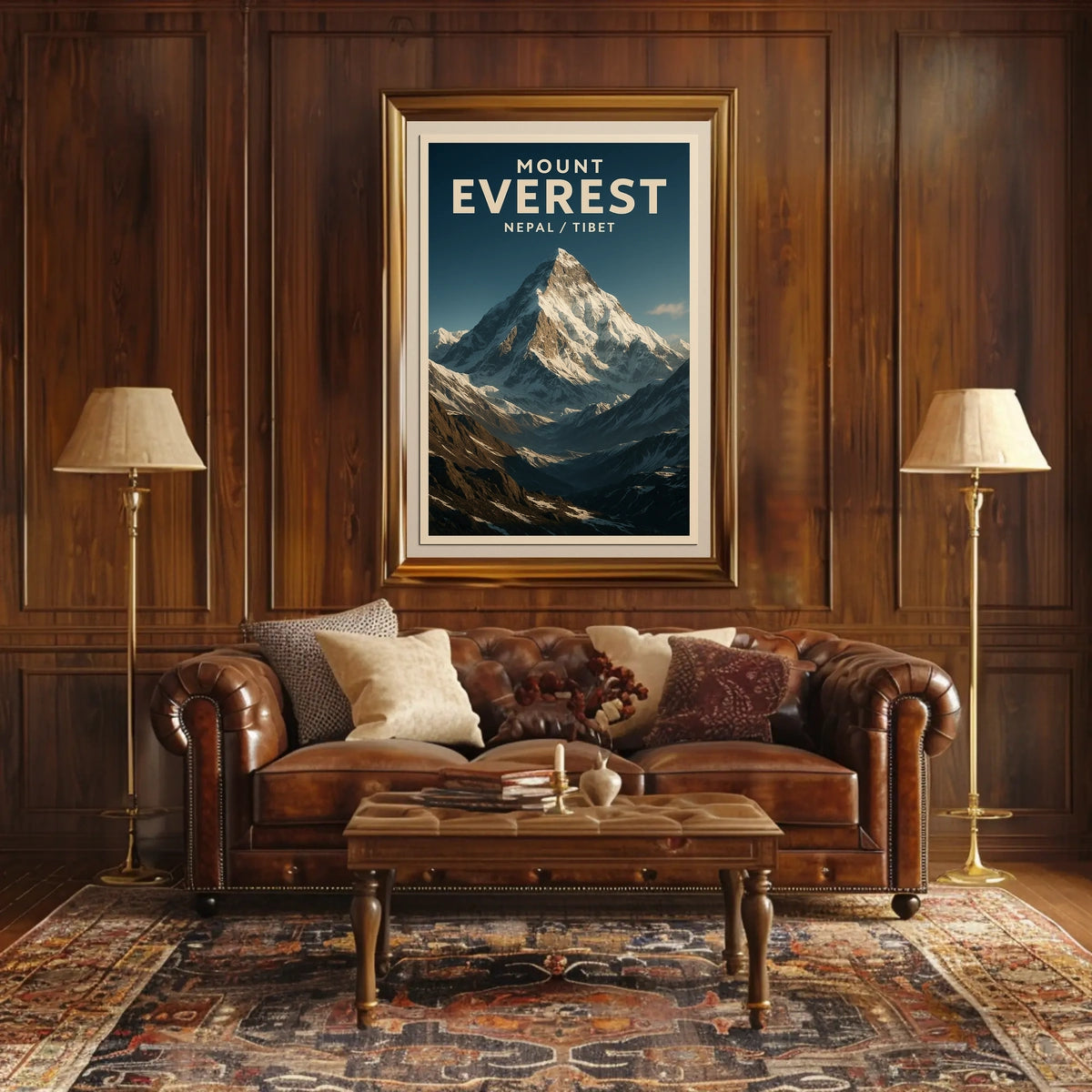 Everest Adventure Vintage Travel Seeker Poster