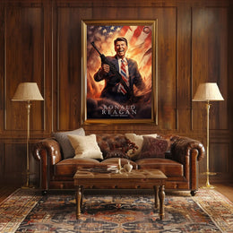 Ronald Reagan: A Patriotic Tribute Poster