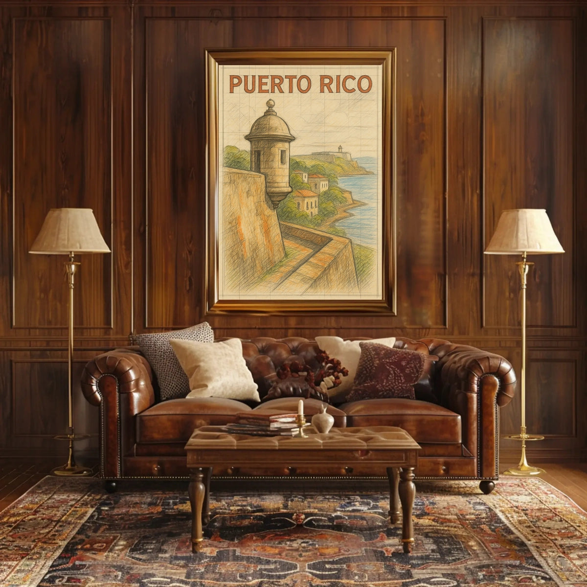 Puerto Rico Coastal Heritage Poster