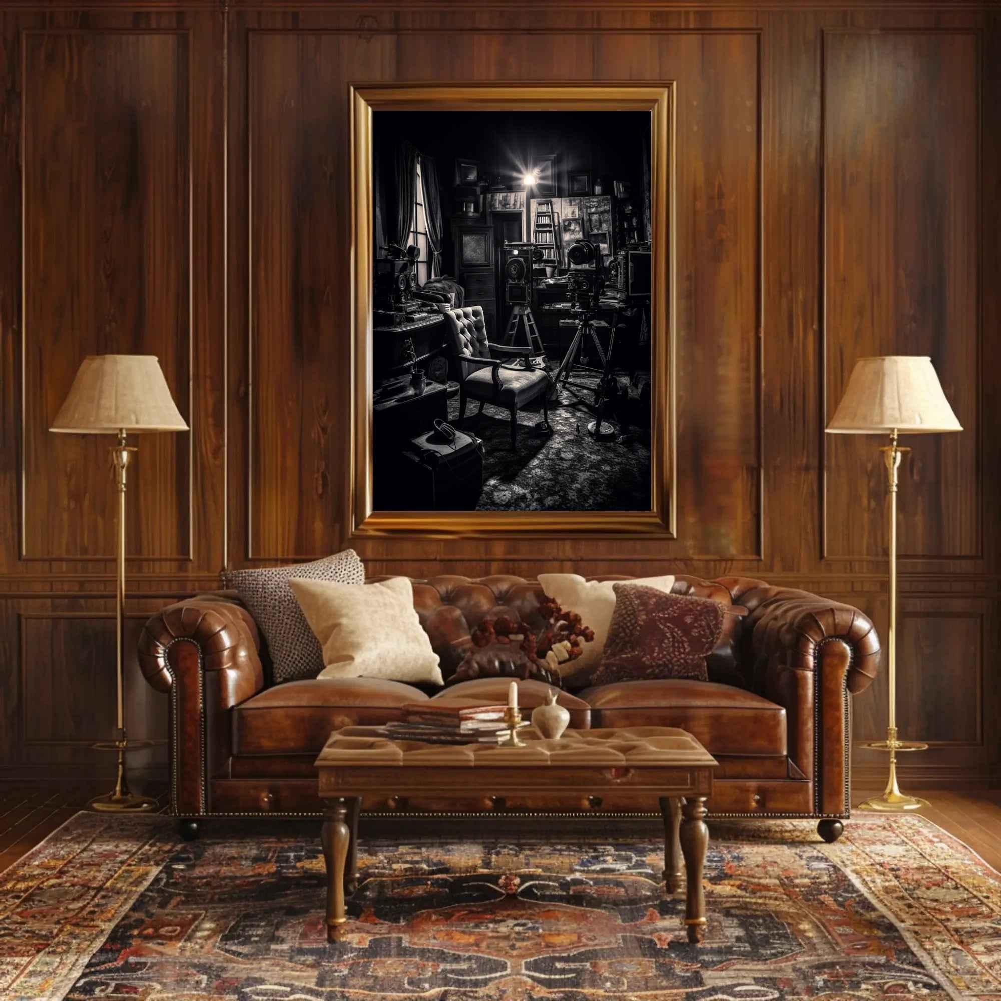 Vintage Film Studio Scene Poster