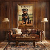 Rottweiler Portrait Poster