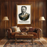 Theodore Roosevelt 26th President of the United States Reflections Poster