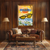 Fly Twa To Miami Poster