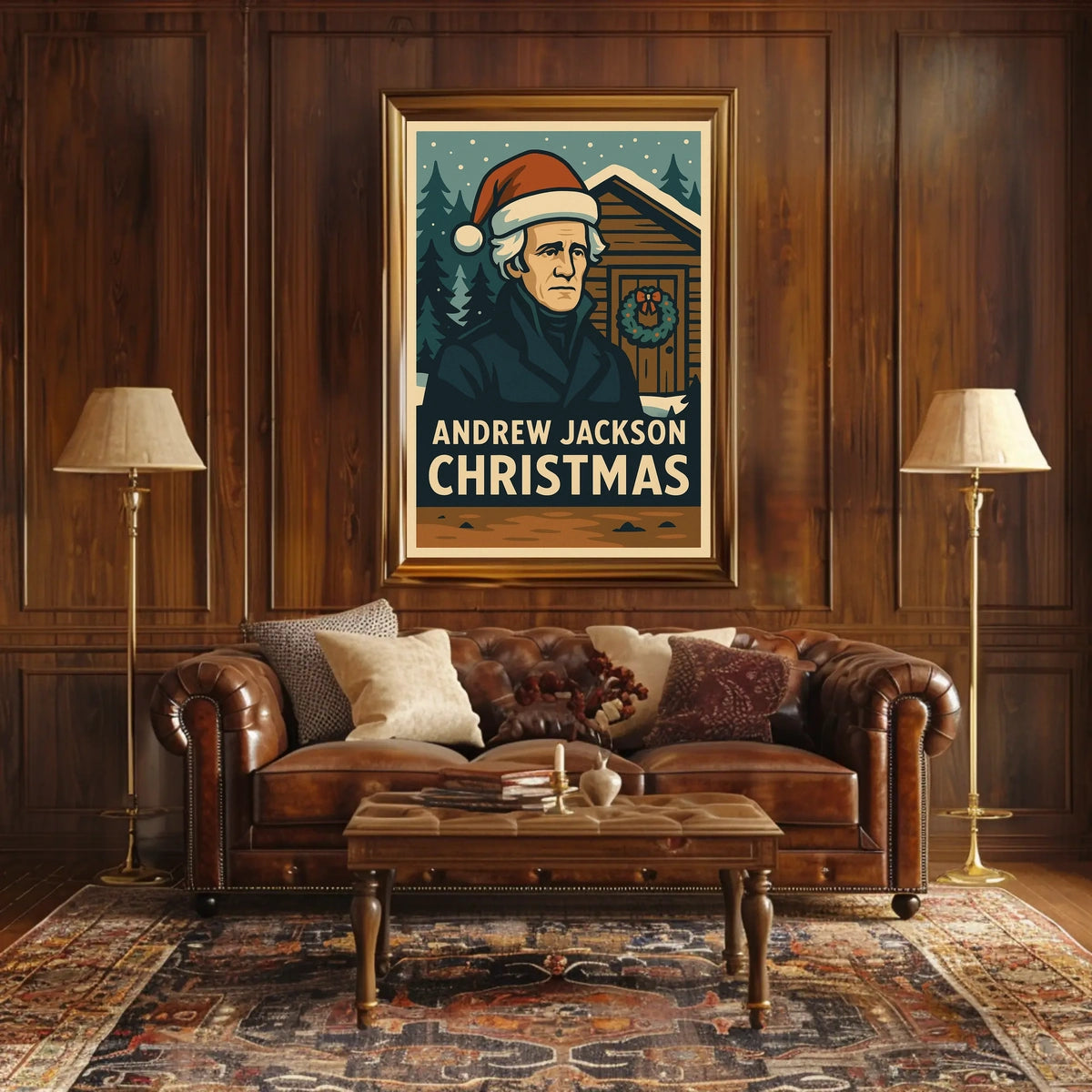 Andrew Jackson Christmas Poster