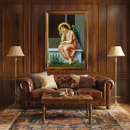 Contemplative Angel Poster