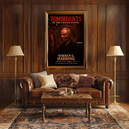 Warren G. Harding 29th President of the United States Zombidents Poster Series