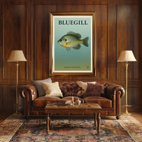 Bluegill Fish Illustration Poster