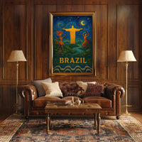 Brazil A Vibrant Celebration Poster
