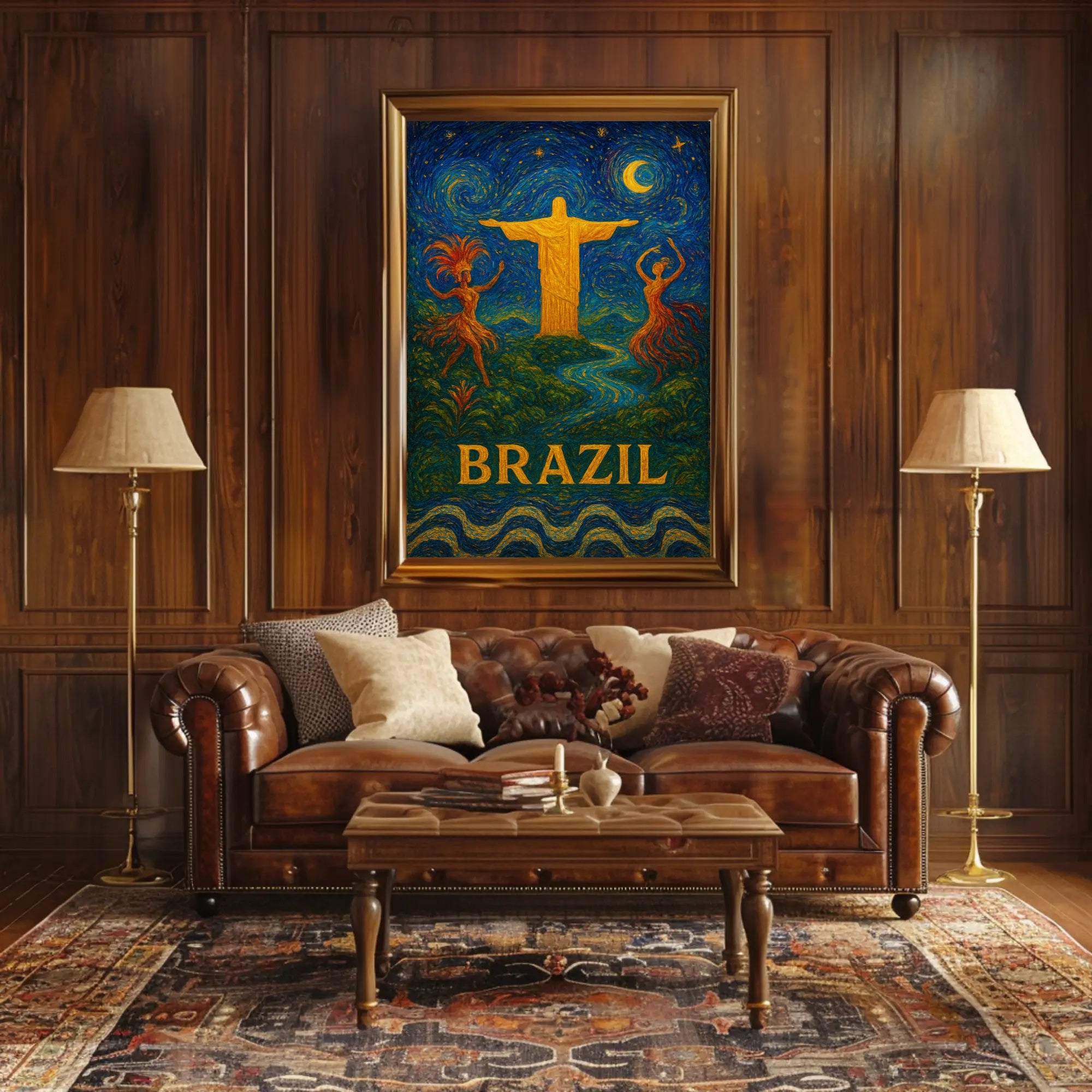 Brazil A Vibrant Celebration Poster