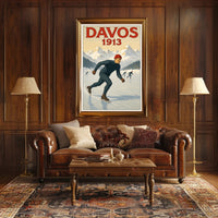 Davos 1913 Winter Sports Poster PosterGoat