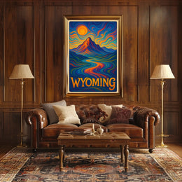 Wyoming Vibrant Landscapes Poster