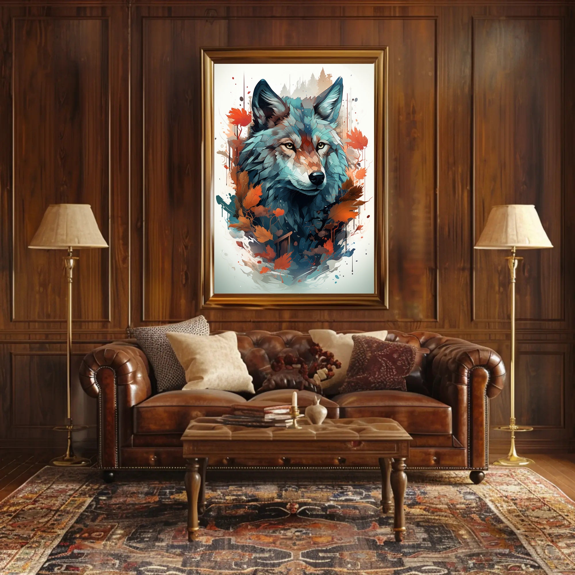 The Majestic Wolf Poster PosterGoat