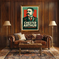Chester Arthur 21st President Realism Collectors Poster
