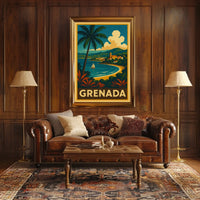 Grenada Travel Poster