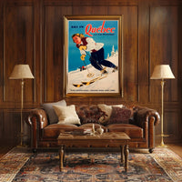 Ski in Québec and Lac Beauport Poster PosterGoat