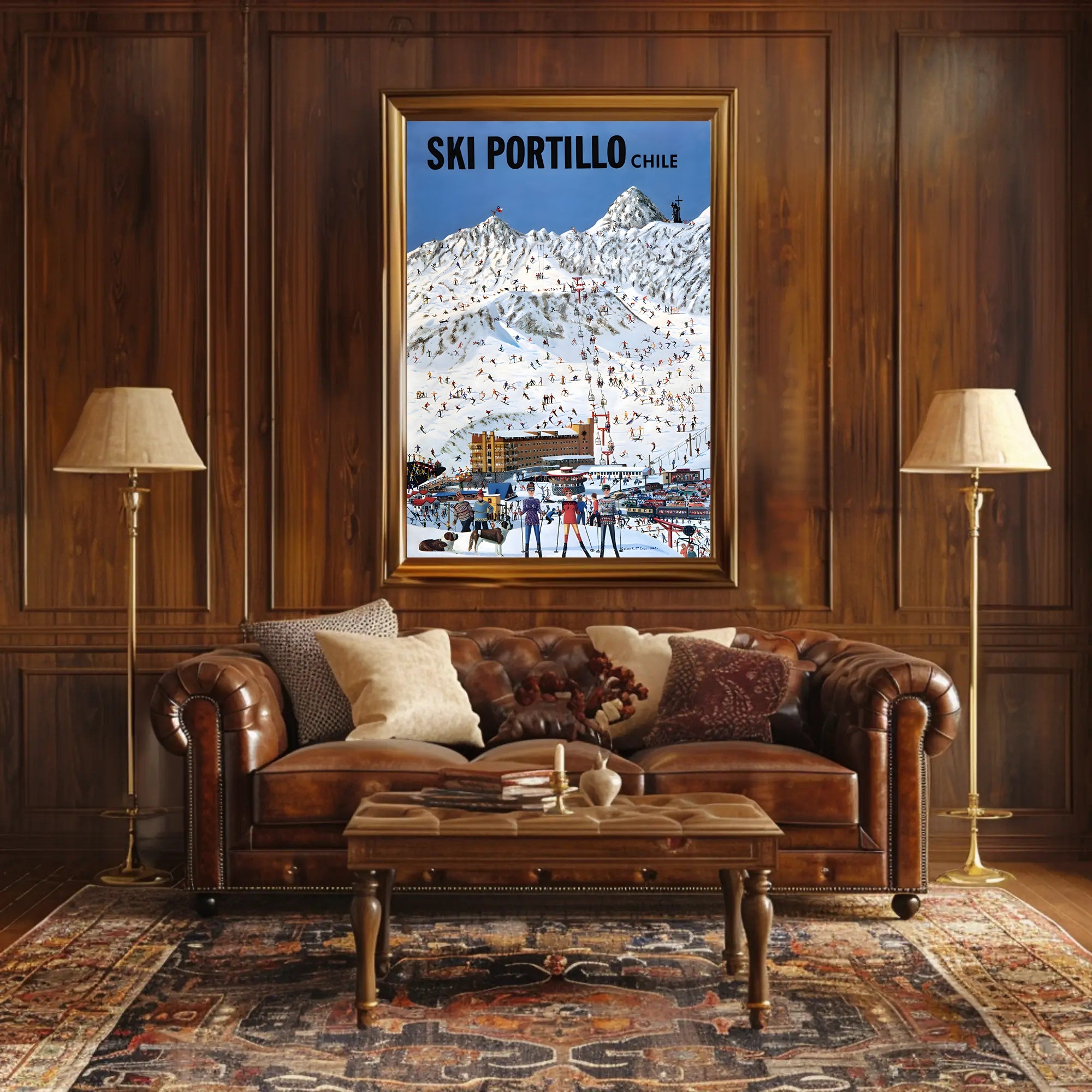 Ski Portillo Chile Vintage Travel Poster PosterGoat