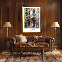 Verona Balcony Poster PosterGoat