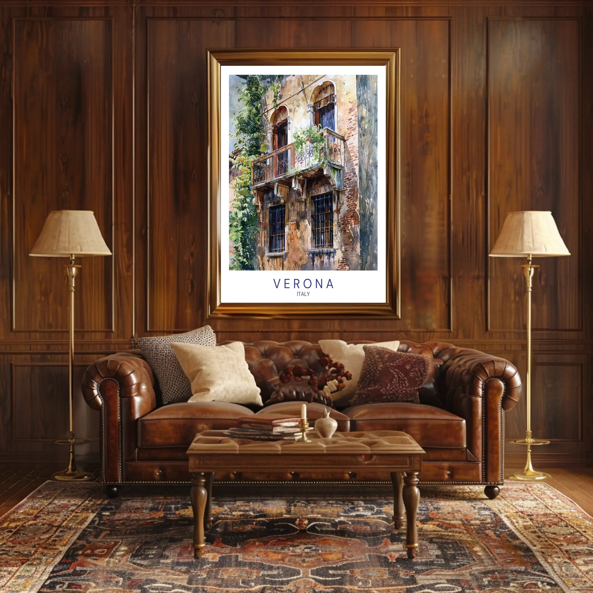 Verona Balcony Poster PosterGoat
