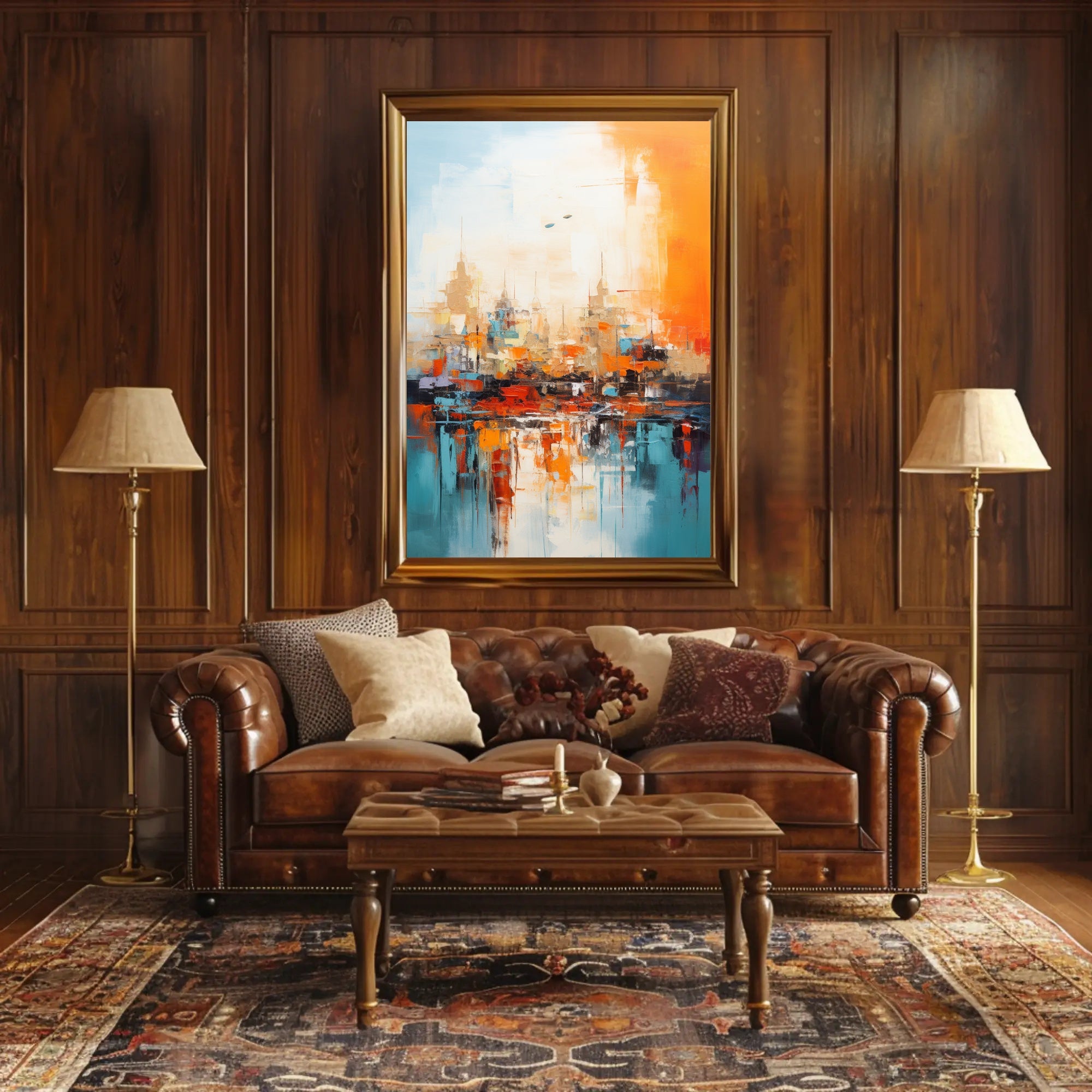 Abstract Cityscape Abstract Poster