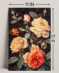 Elegant Floral Arrangement Botanical Art Print - Artistic Poster